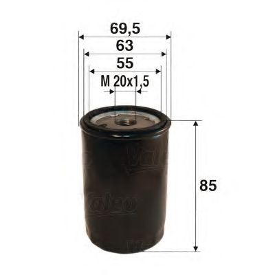 Filtru ulei VOLVO S40 I (VS) (1995 - 2004) VALEO 586021 piesa NOUA