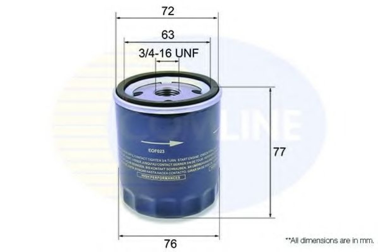 Filtru ulei VOLVO V50 (MW) (2004 - 2016) COMLINE EOF023 piesa NOUA