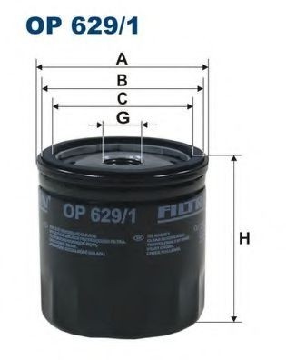 Filtru ulei VOLVO V50 (MW) (2004 - 2016) FILTRON OP629/1 piesa NOUA