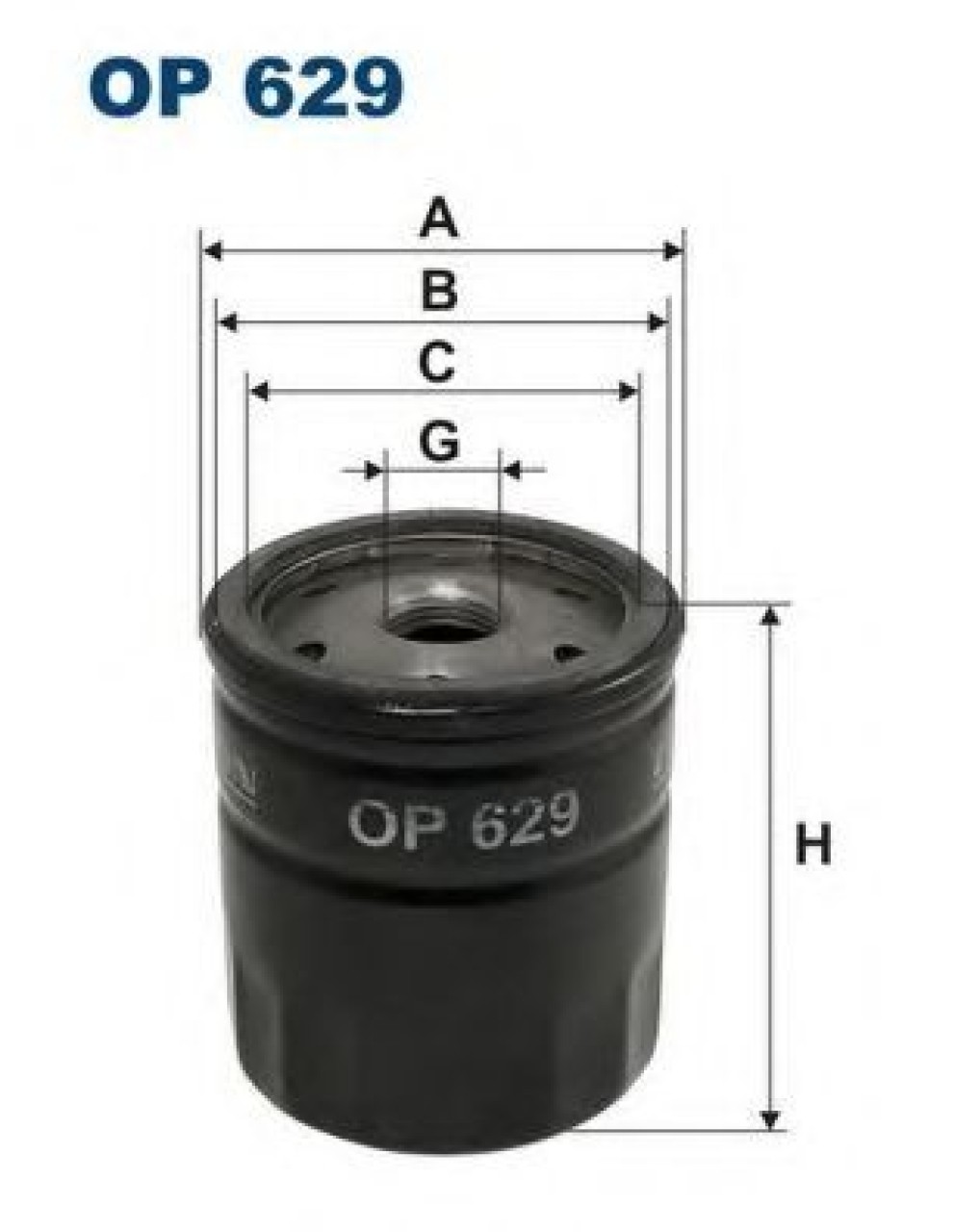 Filtru ulei VOLVO V50 (MW) (2004 - 2016) FILTRON OP629 piesa NOUA