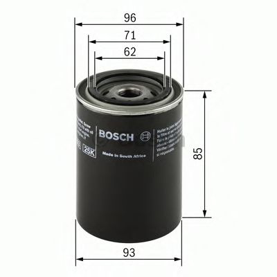 Filtru ulei VOLVO V70 I (LV) (1996 - 2000) BOSCH 0 451 103 219 piesa NOUA