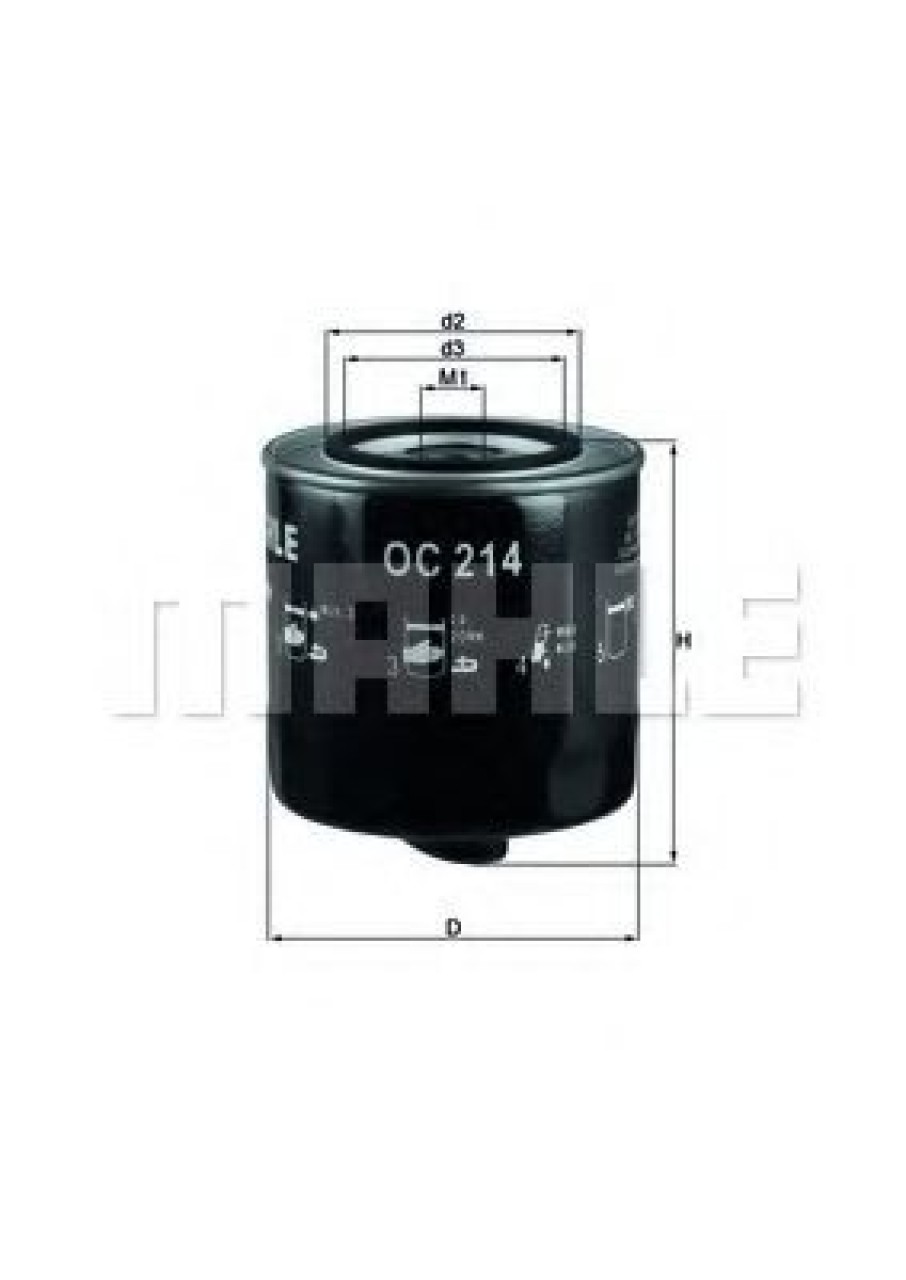 Filtru ulei VOLVO V70 I (LV) (1996 - 2000) KNECHT OC 214 piesa NOUA