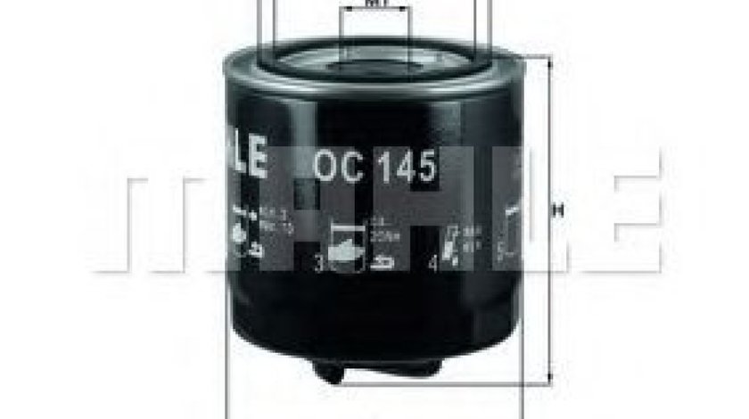 Filtru ulei VW CADDY II Pick-up (9U7) (1996 - 2000) MAHLE ORIGINAL OC 145 piesa NOUA