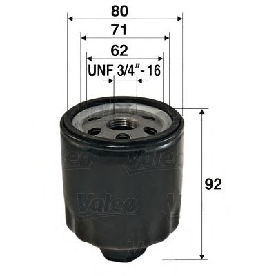 Filtru ulei VW GOLF V (1K1) (2003 - 2009) VALEO 586009 piesa NOUA