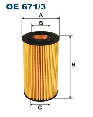 Filtru ulei VW JETTA III (1K2) (2005 - 2010) FILTRON OE671/3 piesa NOUA