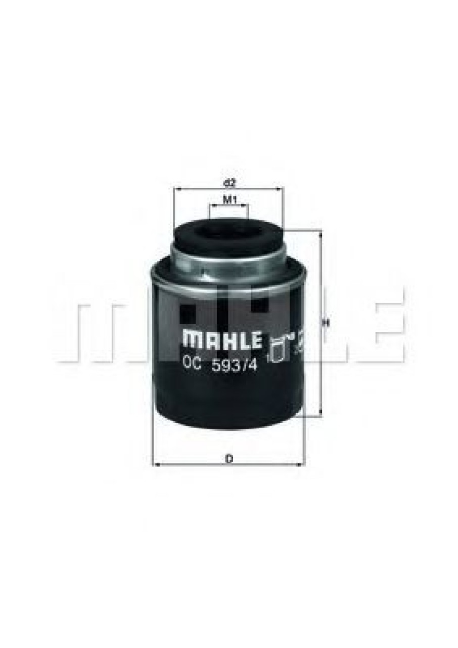Filtru ulei VW JETTA III (1K2) (2005 - 2010) KNECHT OC 593/4 piesa NOUA