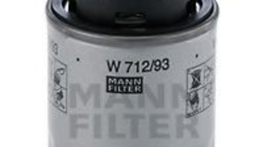 Filtru ulei VW JETTA III (1K2) (2005 - 2010) MANN-FILTER W 712/93 piesa NOUA