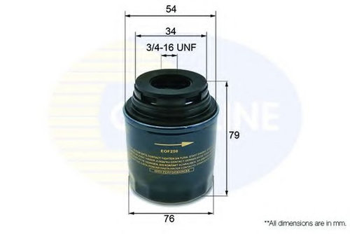 Filtru ulei VW JETTA IV (162, 163) (2010 - 2016) COMLINE EOF250 piesa NOUA