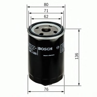 Filtru ulei VW PASSAT (3A2, 35I) (1988 - 1997) BOSCH 0 451 103 280 piesa NOUA