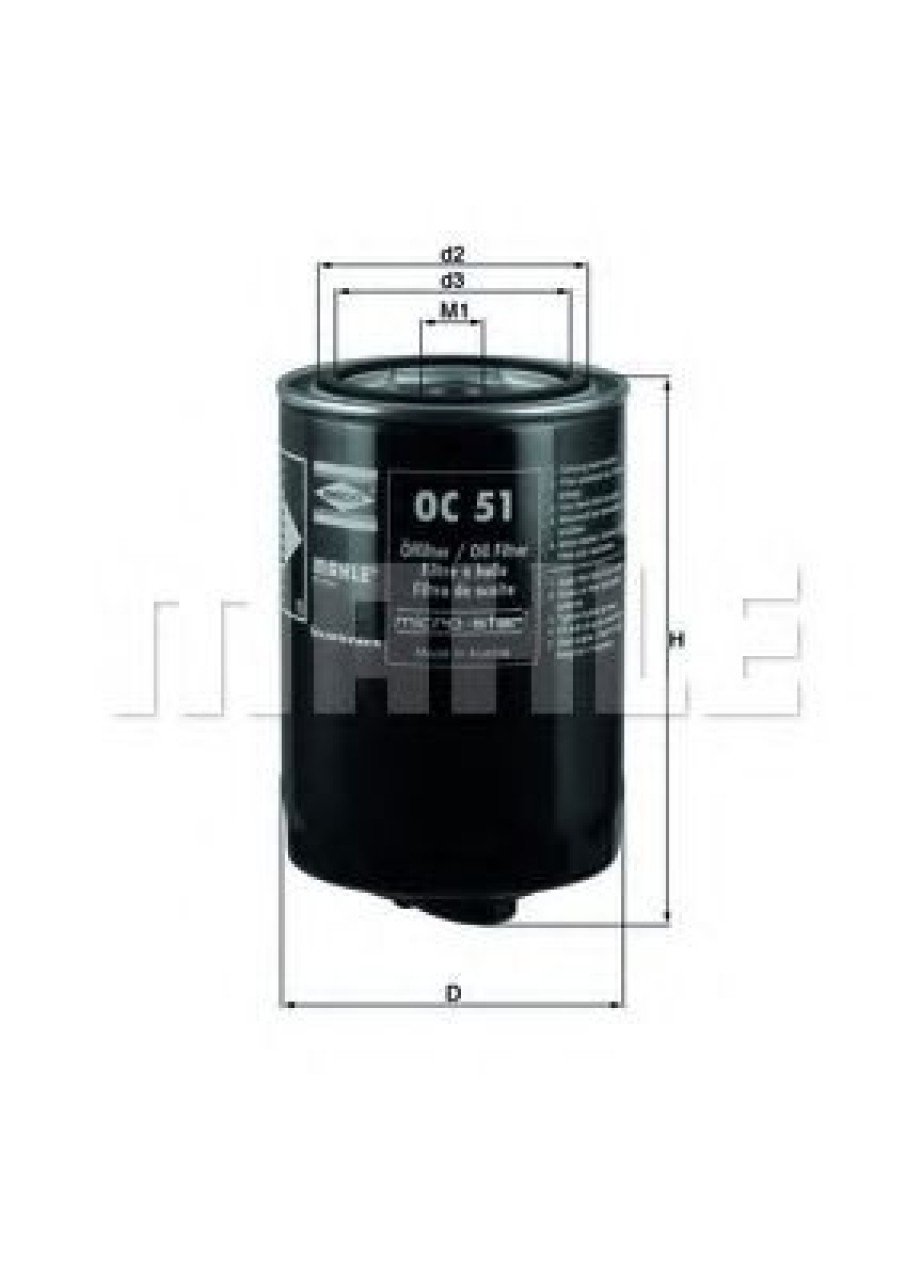 Filtru ulei VW PASSAT (3A2, 35I) (1988 - 1997) KNECHT OC 51 piesa NOUA