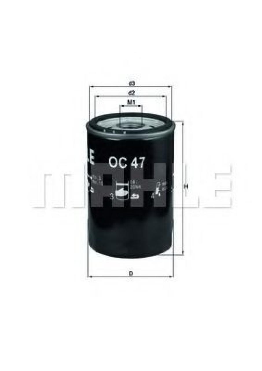 Filtru ulei VW PASSAT (3A2, 35I) (1988 - 1997) KNECHT OC 47 OF piesa NOUA