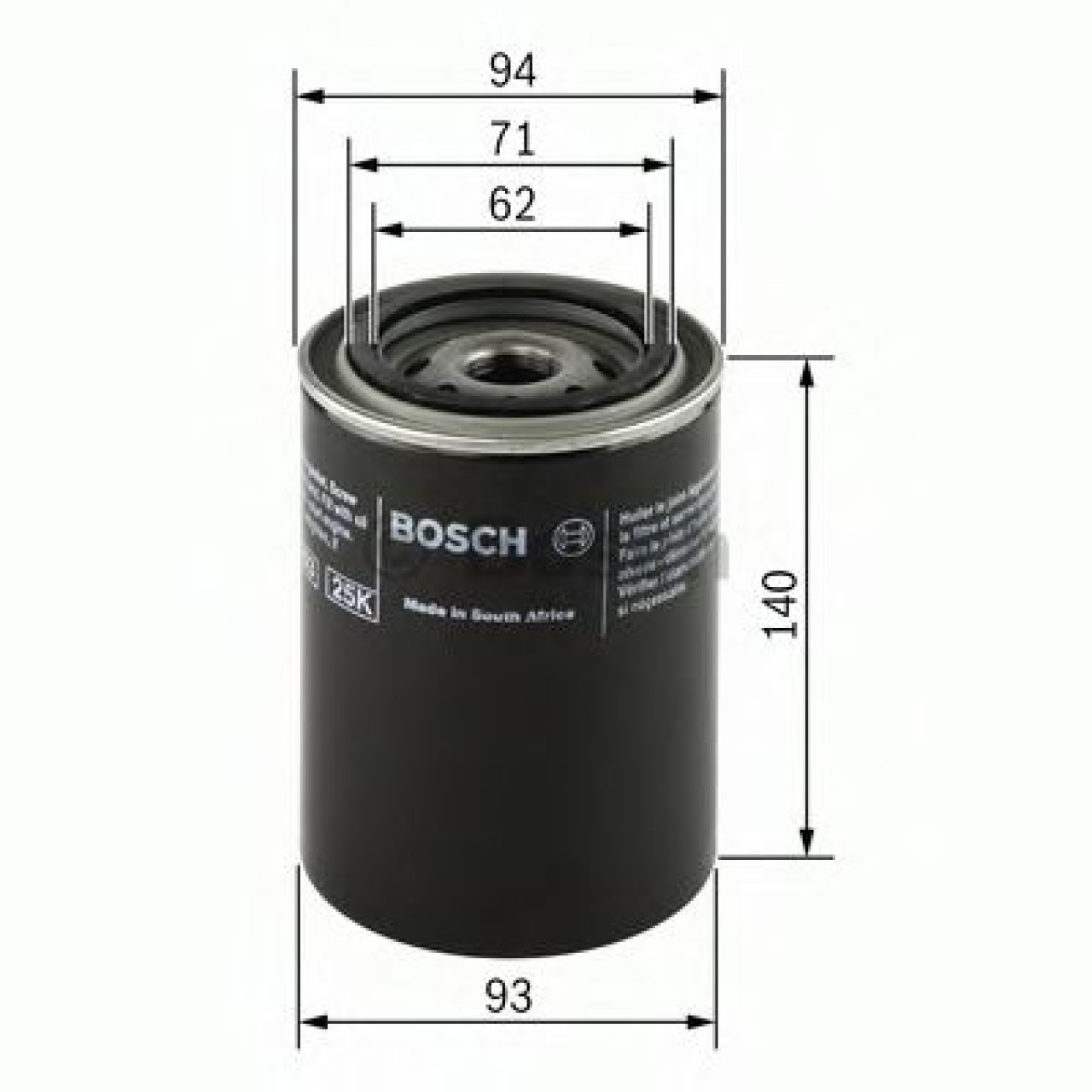 Filtru ulei VW PASSAT (3B2) (1996 - 2001) BOSCH 0 451 103 346 piesa NOUA