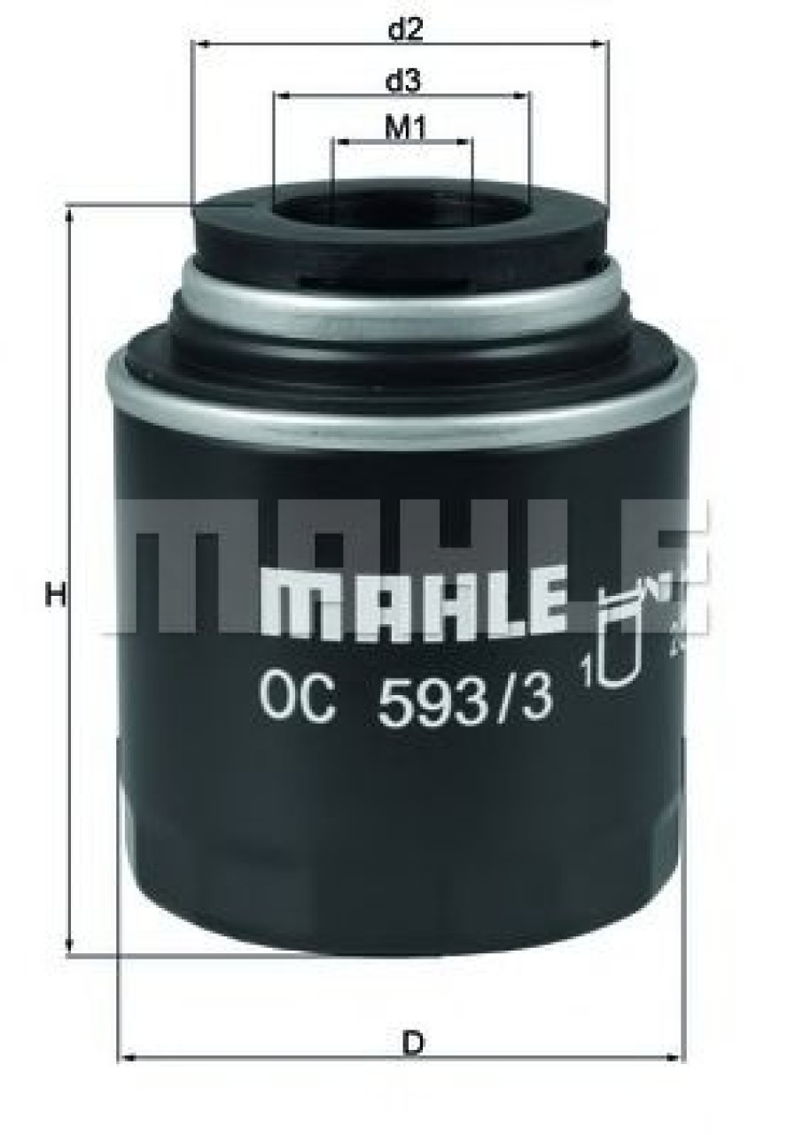 Filtru ulei VW PASSAT CC (357) (2008 - 2012) KNECHT OC 593/3 piesa NOUA