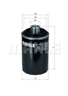 Filtru ulei VW PASSAT CC (357) (2008 - 2012) MAHLE ORIGINAL OC 456 piesa NOUA