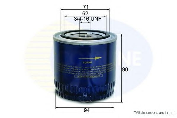 Filtru ulei VW POLO (6N2) (1999 - 2001) COMLINE EOF065 piesa NOUA