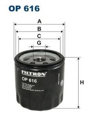 Filtru ulei VW POLO CLASSIC (6KV2) (1995 - 2006) FILTRON OP616 piesa NOUA