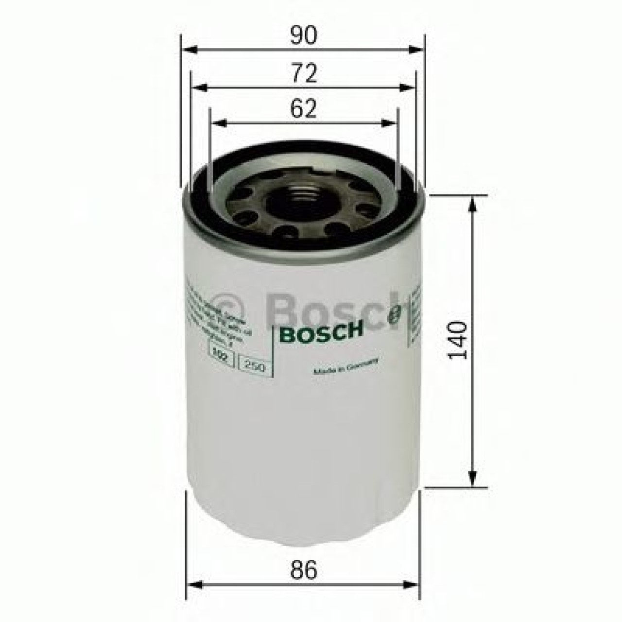 Filtru ulei VW POLO Variant (6KV5) (1997 - 2001) BOSCH 0 451 103 347 piesa NOUA