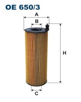 Filtru ulei VW TOUAREG (7LA, 7L6, 7L7) (2002 - 2010) FILTRON OE650/3 piesa NOUA