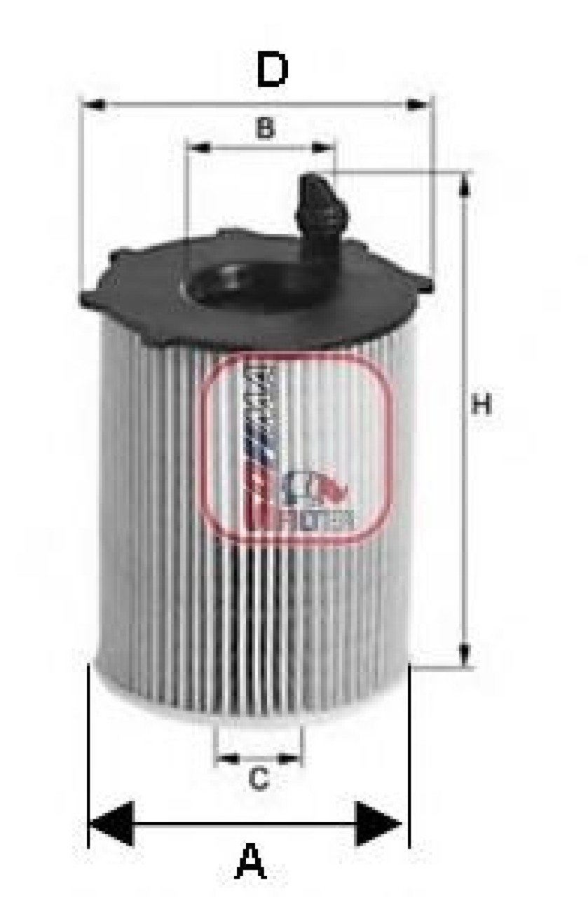 Filtru ulei VW TOUAREG (7P5) (2010 - 2016) SOFIMA S 5141 PE piesa NOUA