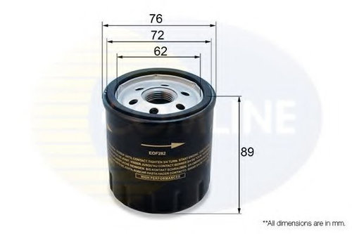 Filtru ulei VW TRANSPORTER V caroserie (7HA, 7HH, 7EA, 7EH) (2003 - 2016) COMLINE EOF282 piesa NOUA