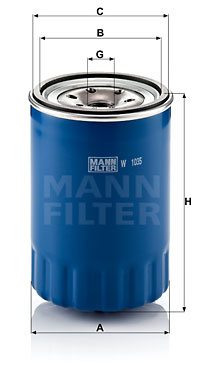 Filtru ulei (W1035 MANN-FILTER) KIA