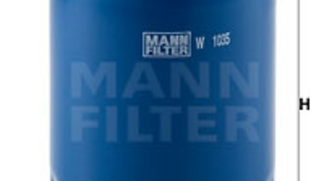 Filtru ulei (W1035 MANN-FILTER) KIA