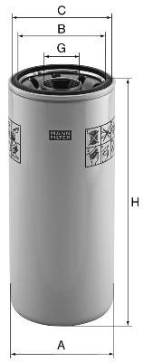 Filtru ulei (W11011 MANN-FILTER) JOHN DEERE