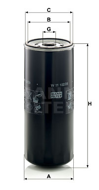 Filtru ulei (W1110228 MANN-FILTER) DEUTZ-FAHR,FENDT