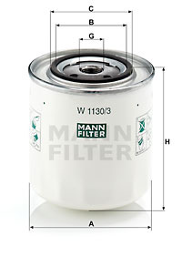 Filtru ulei (W11303 MANN-FILTER) VOLVO