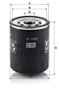Filtru ulei (W11405 MANN-FILTER) IVECO