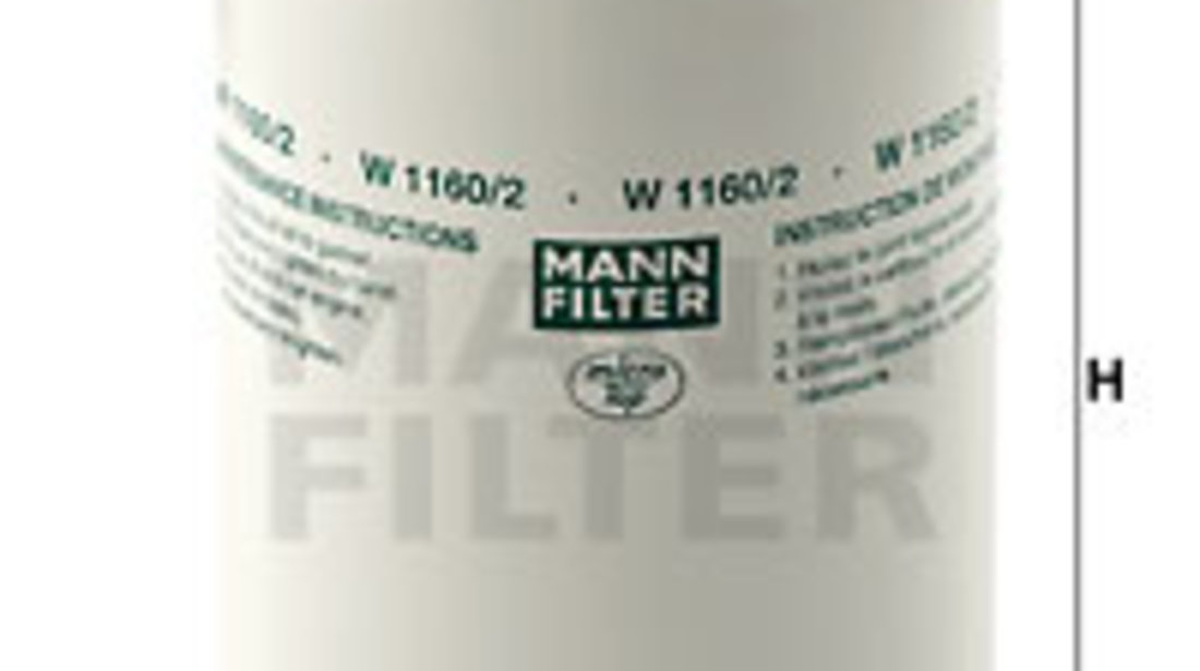 Filtru ulei (W11602 MANN-FILTER) RENAULT TRUCKS