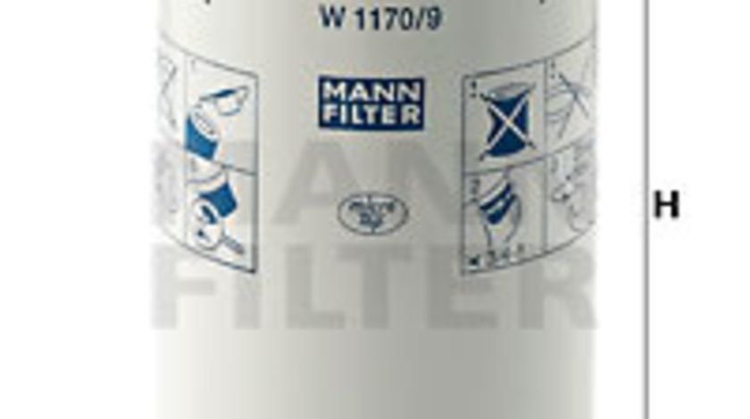 Filtru ulei (W11709 MANN-FILTER) FORD