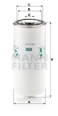 Filtru ulei (W131453 MANN-FILTER) BOVA,DAF,NEOPLAN