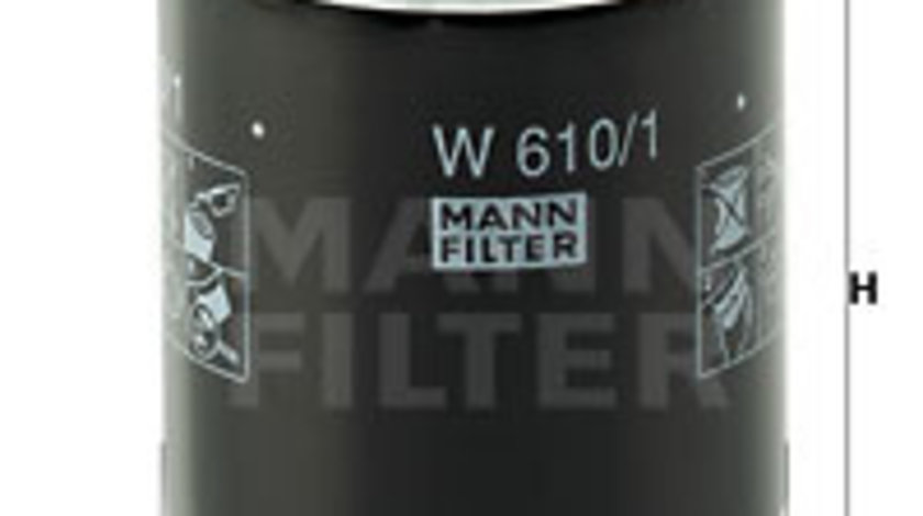 Filtru ulei (W6101 MANN-FILTER) CHEVROLET,FIAT,GEELY,PERODUA,SUBARU,SUZUKI,TOYOTA,VW