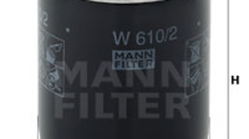 Filtru ulei (W6102 MANN-FILTER) FORD ASIA / OCEANIA,FORD USA,KIA,MAZDA,PROTON,VOLVO