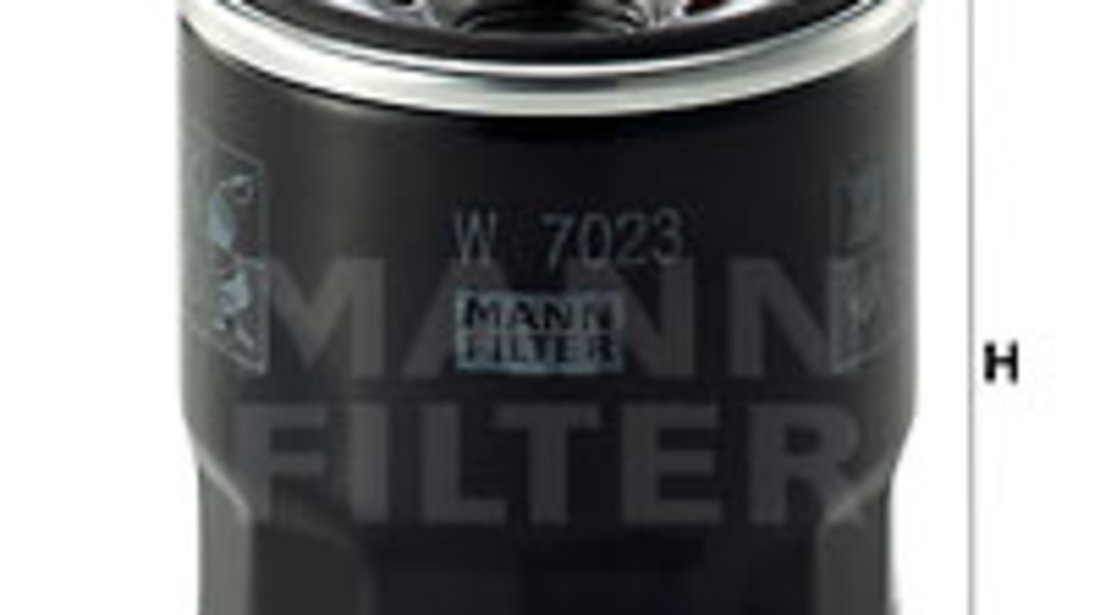 Filtru ulei (W7023 MANN-FILTER) HYUNDAI,KIA