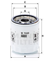 Filtru ulei (W7030 MANN-FILTER) ALFA ROMEO,BUICK,CHEVROLET,CHRYSLER,DODGE,FIAT,JEEP,LANCIA,MG (SAIC)...