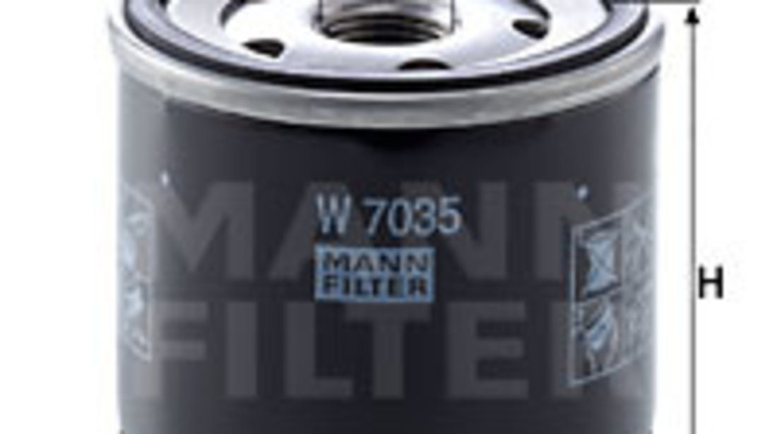 Filtru ulei (W7035 MANN-FILTER) CHRYSLER,DODGE,GAZ,JEEP,PLYMOUTH,VW