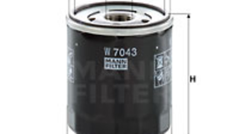 Filtru ulei (W7043 MANN-FILTER) FORD,FORD AUSTRALIA,FORD USA