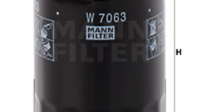Filtru ulei (W7063 MANN-FILTER) Citroen,FIAT,HAVAL,OPEL,PEUGEOT,TOYOTA,VAUXHALL