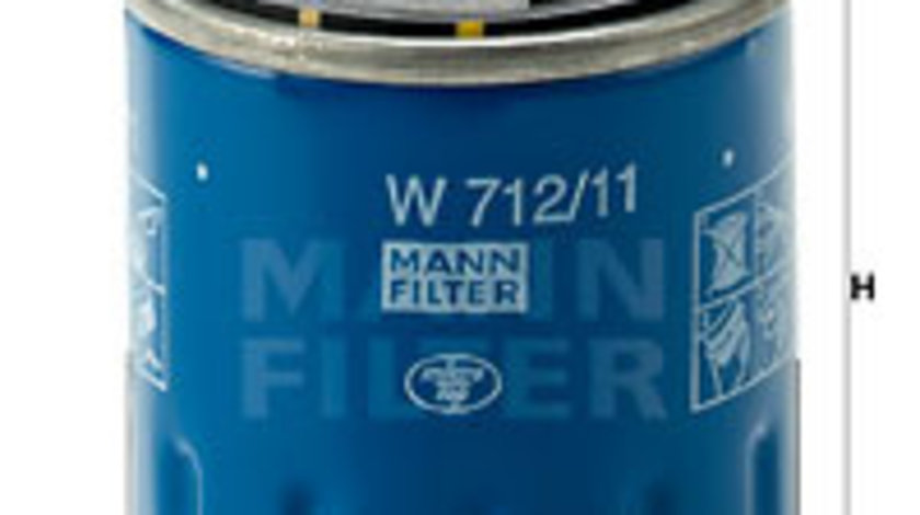 Filtru ulei (W71211 MANN-FILTER) Citroen,PEUGEOT,TALBOT