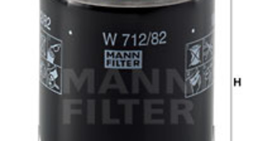 Filtru ulei (W71282 MANN-FILTER) FORD,FORD AUSTRALIA