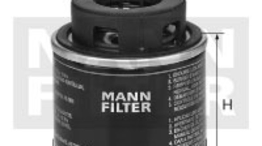 Filtru ulei (W71290 MANN-FILTER)