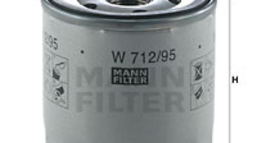 Filtru ulei (W71295 MANN-FILTER) AUDI,CUPRA,SEAT,SKODA,VW,VW (FAW)