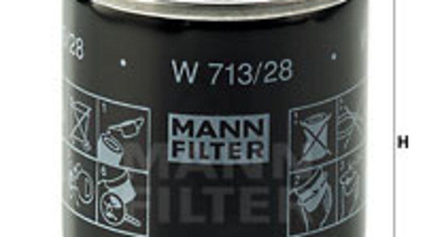 Filtru ulei (W71328 MANN-FILTER) AUSTIN,CATERHAM,FSO,GAZ,LAND ROVER,LDV,LOTUS,MG,MG (SAIC),MORGAN,MORRIS,ROVER