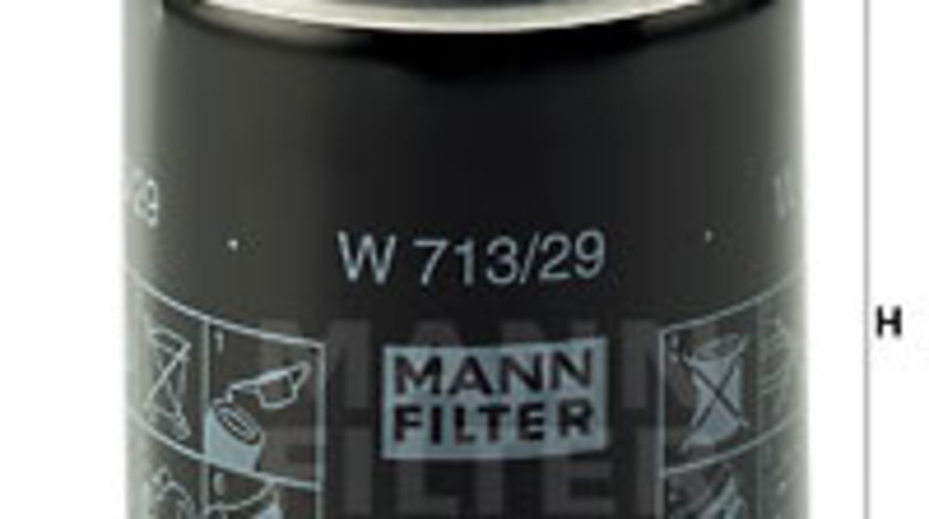 Filtru ulei (W71329 MANN-FILTER) CHRYSLER,JAGUAR,LAND ROVER