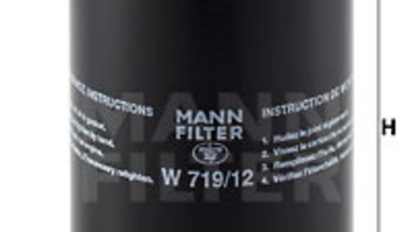 Filtru ulei (W71912 MANN-FILTER) FORD USA,VW