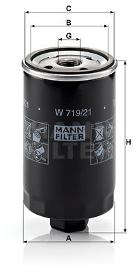 Filtru ulei (W71921 MANN-FILTER) VW