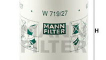 Filtru ulei (W71927 MANN-FILTER) CHRYSLER,FORD,FOR...