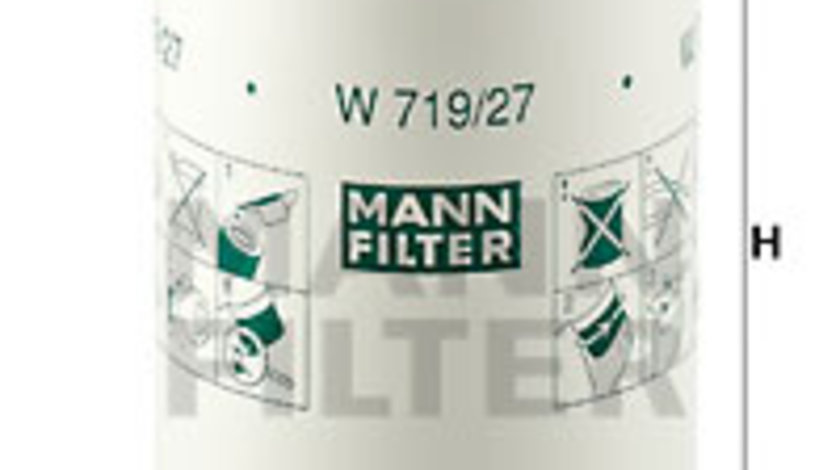 Filtru ulei (W71927 MANN-FILTER) CHRYSLER,FORD,FORD ASIA / OCEANIA,FORD AUSTRALIA,FORD USA,JEEP,MAZDA,MORGAN